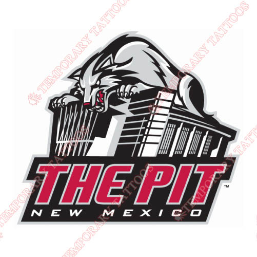 New Mexico Lobos Customize Temporary Tattoos Stickers NO.5421